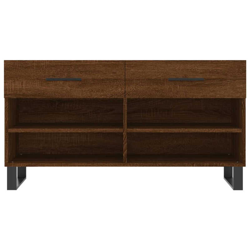 Schoenenbank 102x35x55 cm bewerkt hout sonoma eikenkleurig