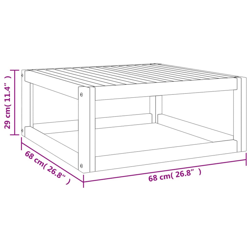 10-delige Loungeset met kussens massief hout taupe