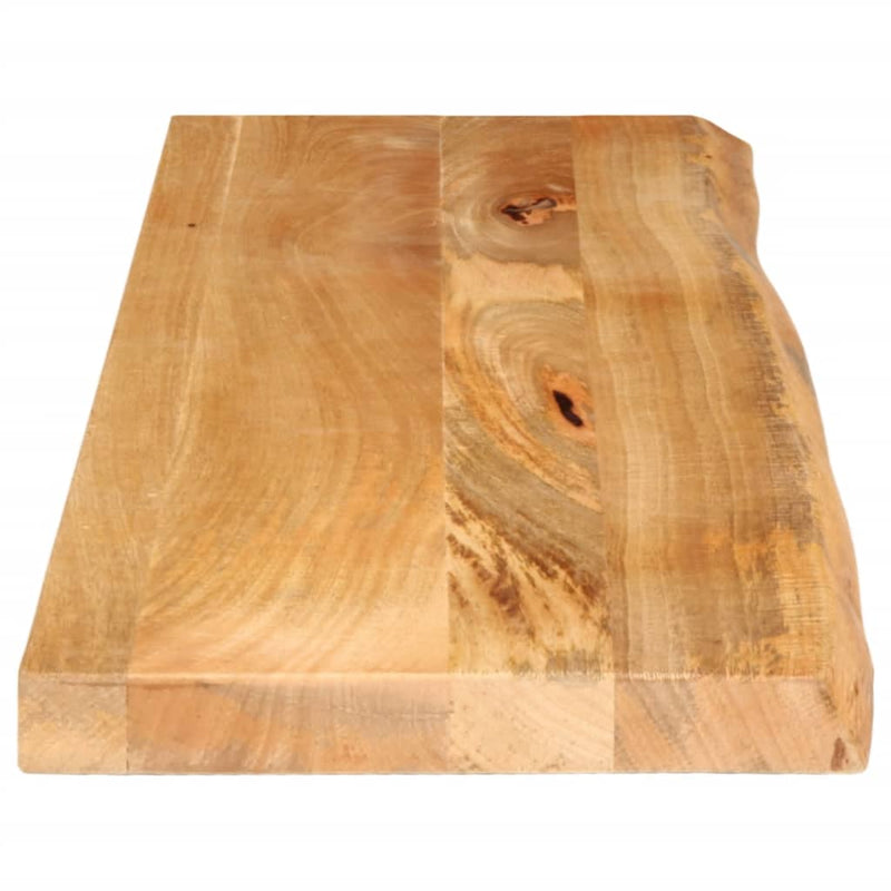 Tafelblad met natuurlijke rand 120x20x2,5 cm massief mangohout