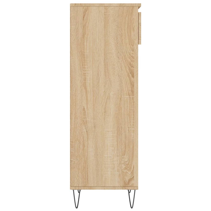 Schoenenkast 40x36x105 cm bewerkt hout sonoma eikenkleurig