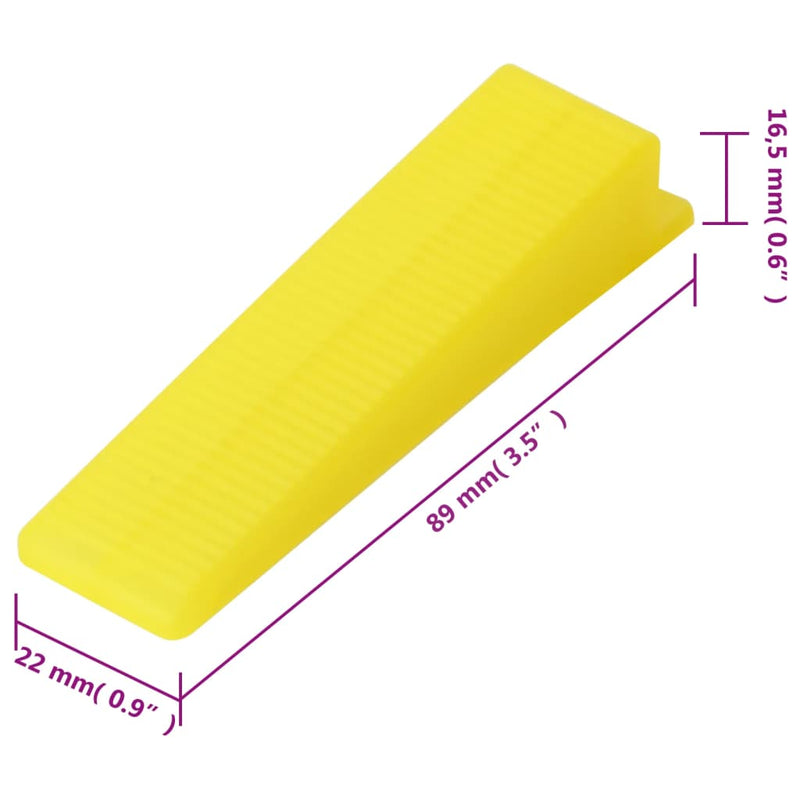 Nivelleringssysteem voor tegels 250 wiggen 500 klemmen 1,5 mm