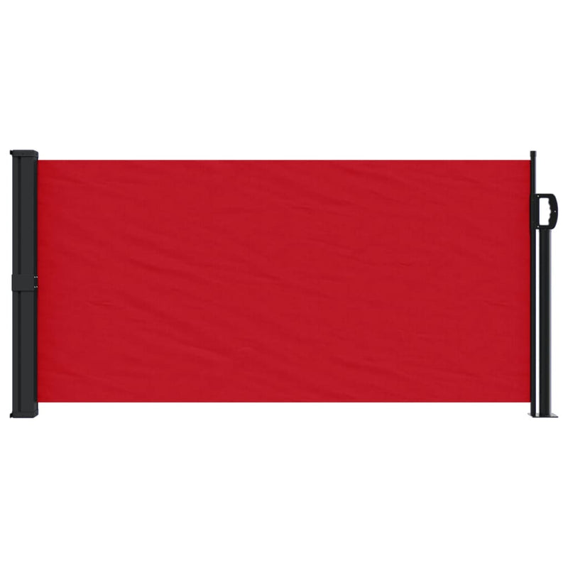 Windscherm uittrekbaar 100x300 cm rood