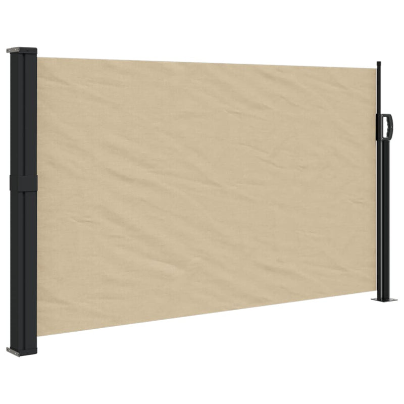 Windscherm uittrekbaar 120x300 cm beige