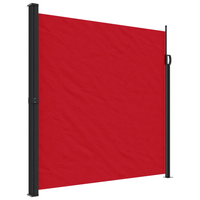 Windscherm uittrekbaar 200x500 cm rood