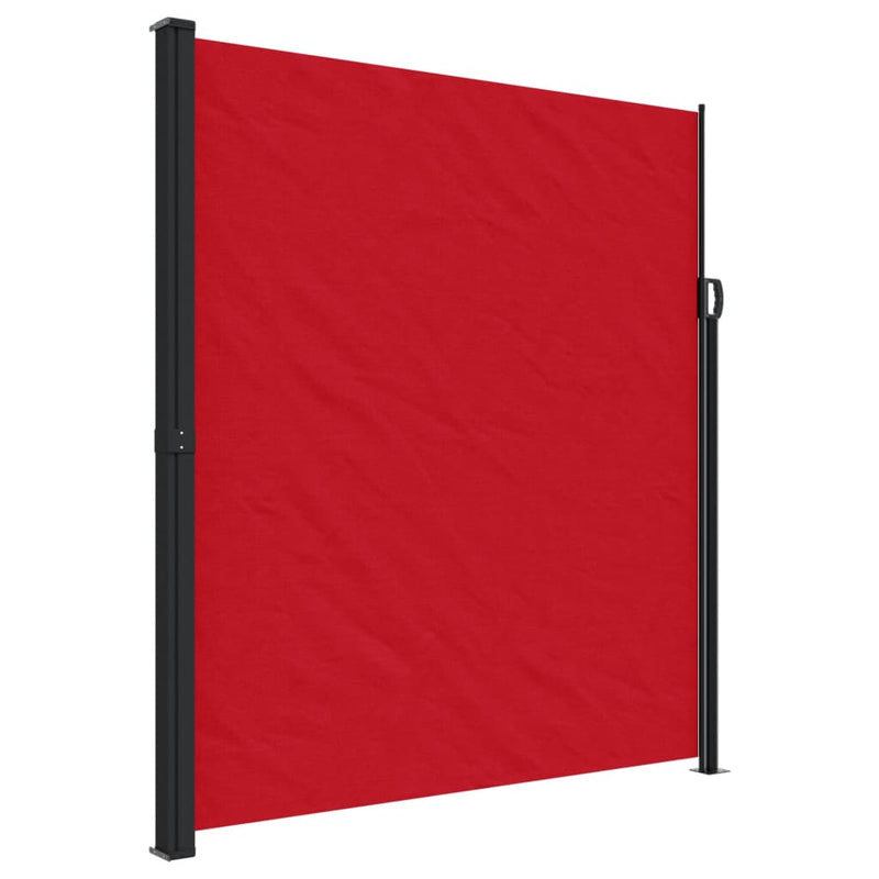 Windscherm uittrekbaar 220x500 cm rood