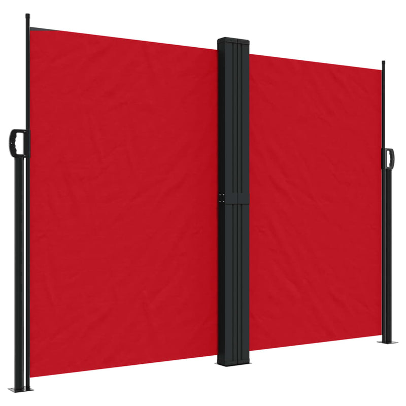 Windscherm uittrekbaar 180x600 cm rood