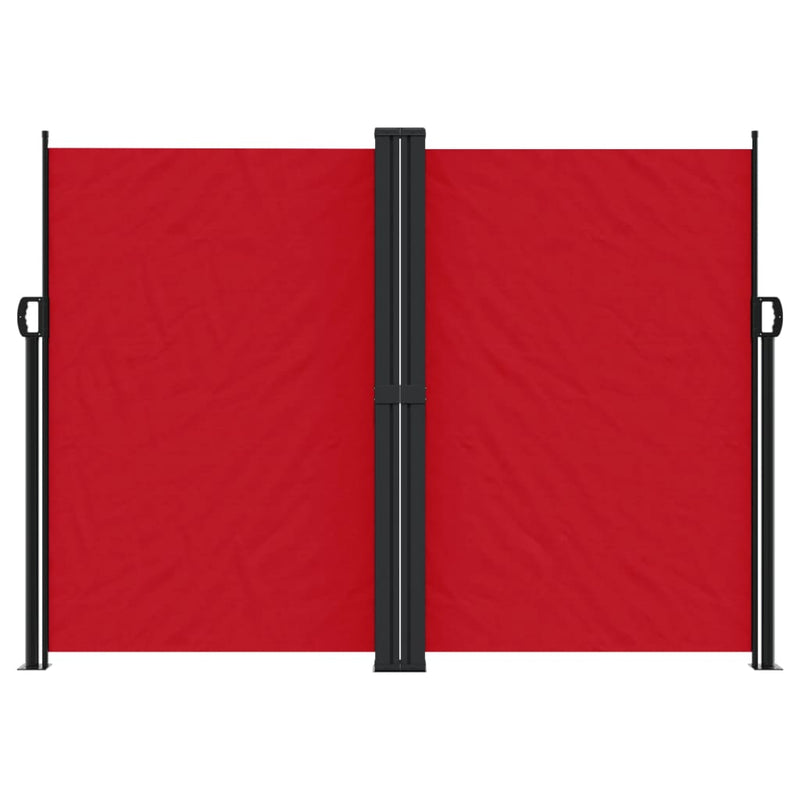 Windscherm uittrekbaar 180x600 cm rood