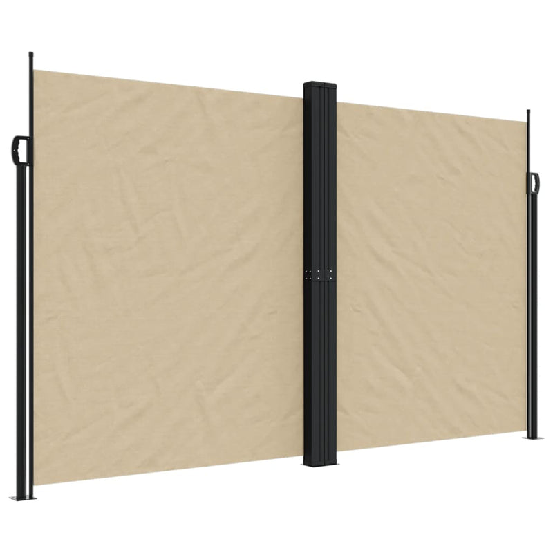 Windscherm uittrekbaar 200x600 cm beige