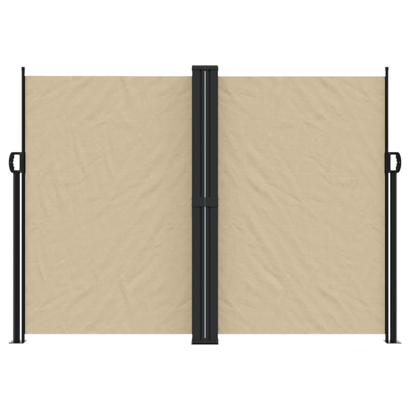 Windscherm uittrekbaar 180x1000 cm beige