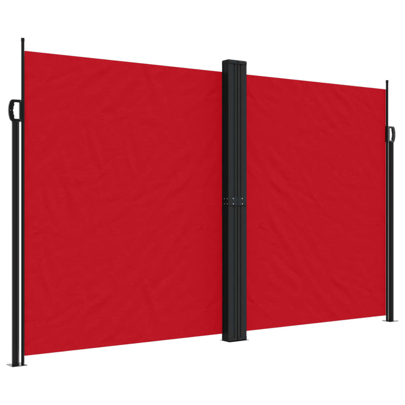 Windscherm uittrekbaar 200x1000 cm rood