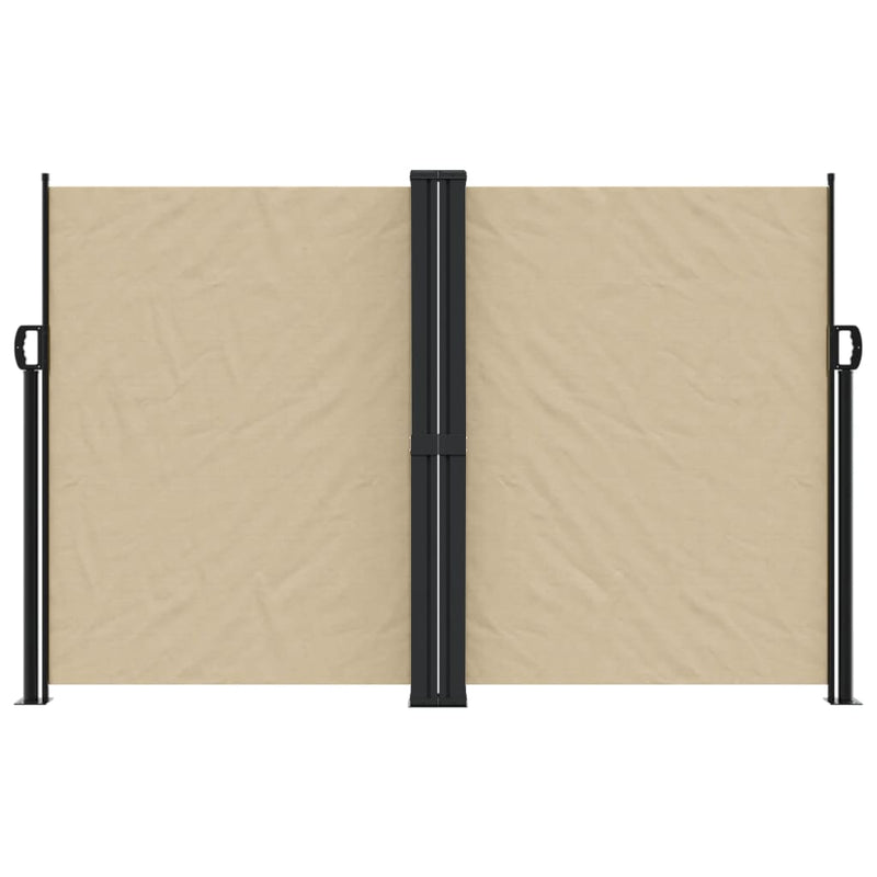 Windscherm uittrekbaar 160x1200 cm beige