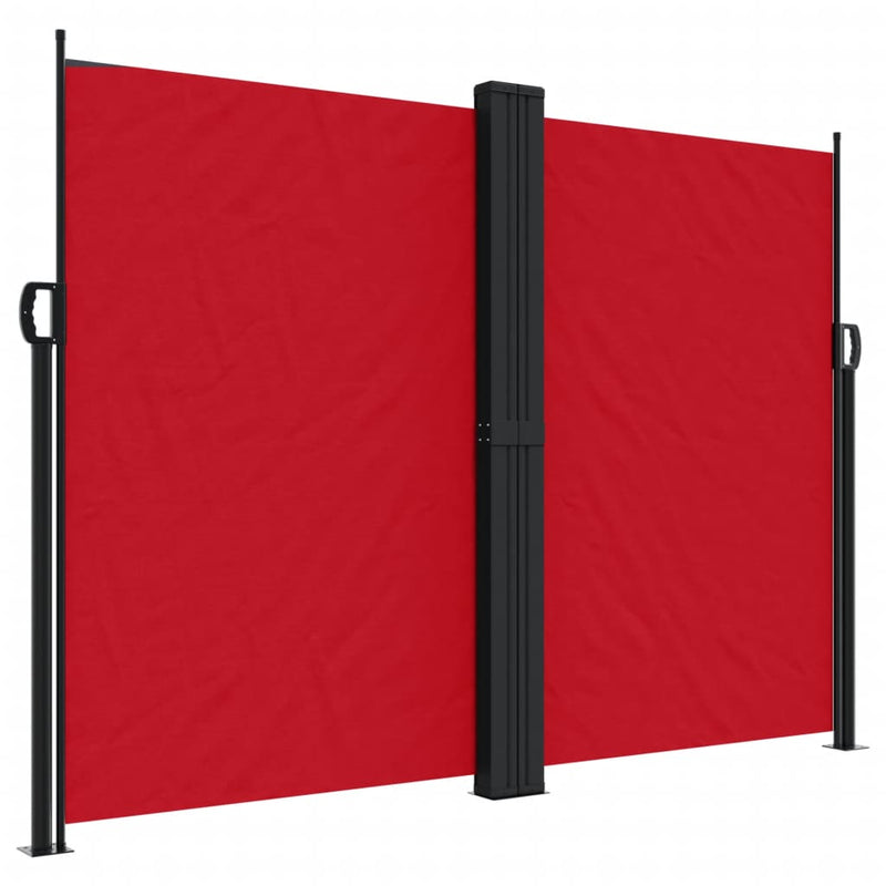 Windscherm uittrekbaar 180x1200 cm rood