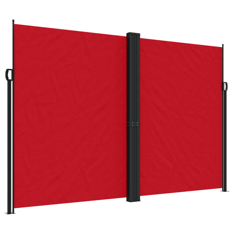 Tuinscherm uittrekbaar 220x1200 cm rood