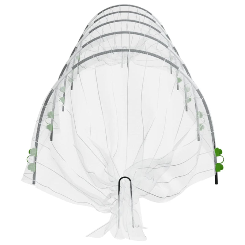 Kweektunnels 2 st 1,5x5 m glasvezel en polypropeen - Drogistdeal.nl