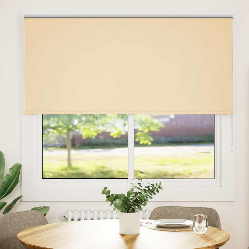 Rolgordijn verduisterend 145x150 cm stofbreedte 141,6 cm beige