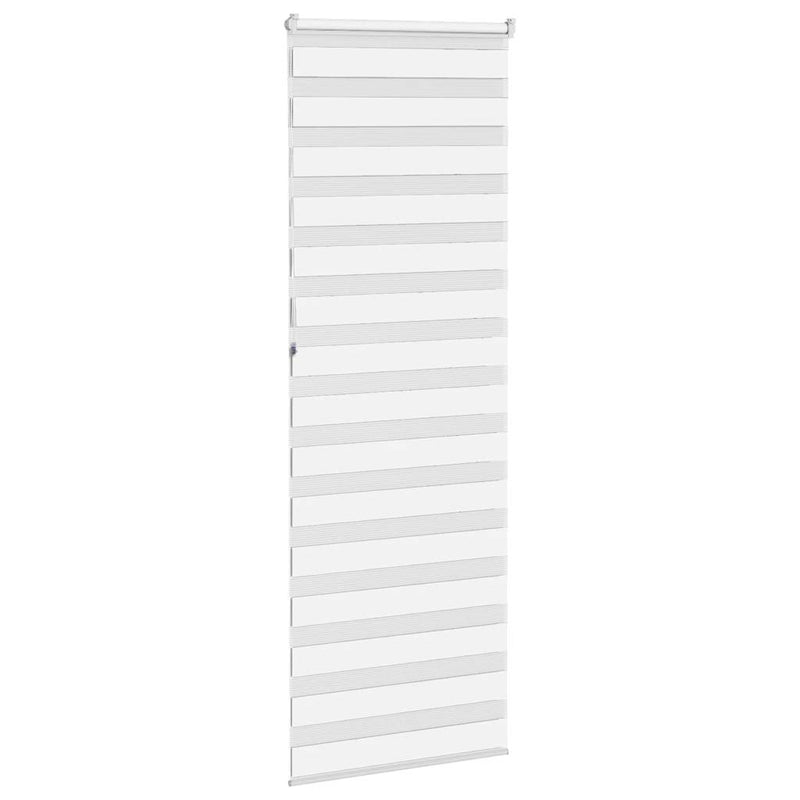 Zebra rolgordijn 80x230 cm stofbreedte 75,9 cm polyester wit