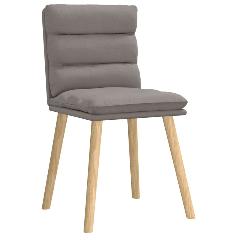 Eetkamerstoelen 4 st draaibaar stof taupe