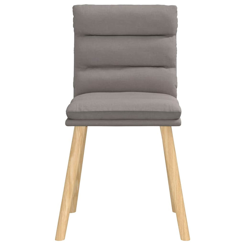 Eetkamerstoelen 4 st draaibaar stof taupe