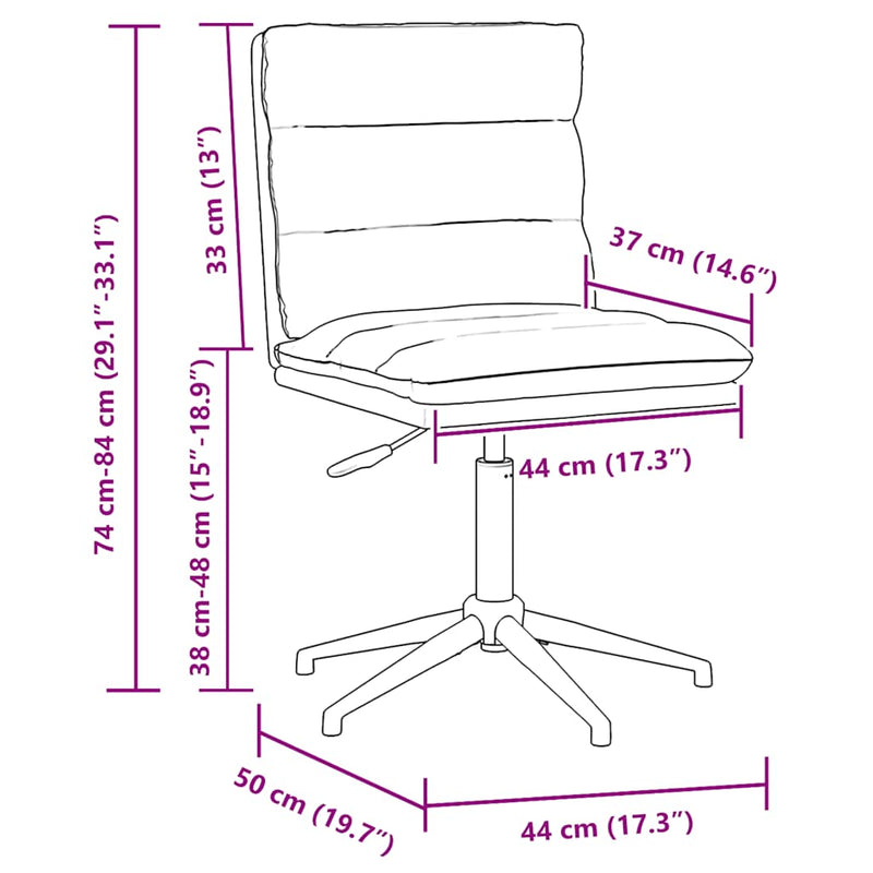 Eetkamerstoelen 2 st kunstleer zwart