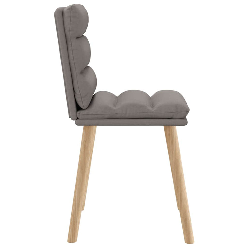 Eetkamerstoelen 6 st stof taupe