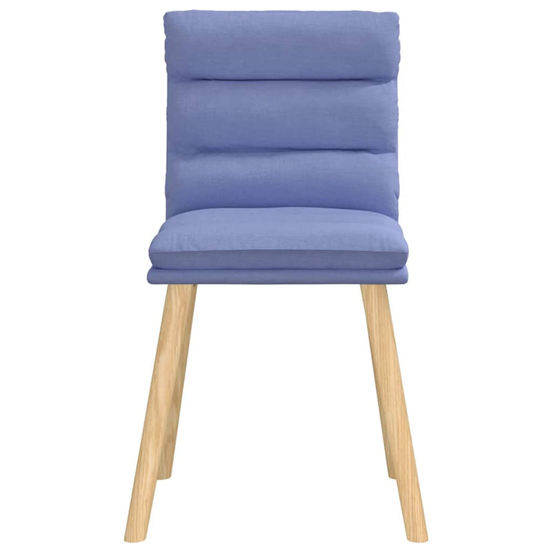 Eetkamerstoelen 6 st stof jeansblauw