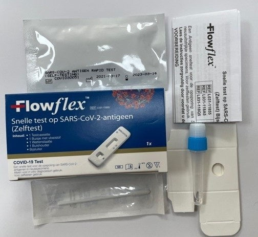 Acon Biotech FlowFlex Zelftest - 1 stuk - Corona (Covid-19) zelftest / sneltest - Sars-CoV-2 Antigen Rapid Test - Drogistdeal.nl