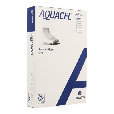 Aquacel Hydrofiber Streng - 2x45cm - 5 stuks - Drogistdeal.nl