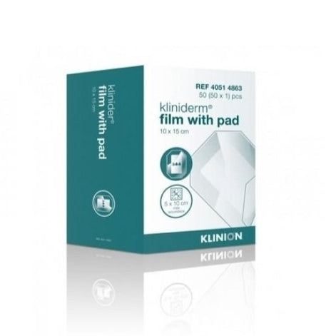 Klinion Advanced Kliniderm Film with Pad Steriel - 10x15cm - 50 stuks - Drogistdeal.nl