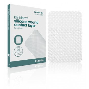Klinion Advanced Kliniderm Siliconen Wound Contact Layer - 7.5x10cm - 10 stuks - Drogistdeal.nl