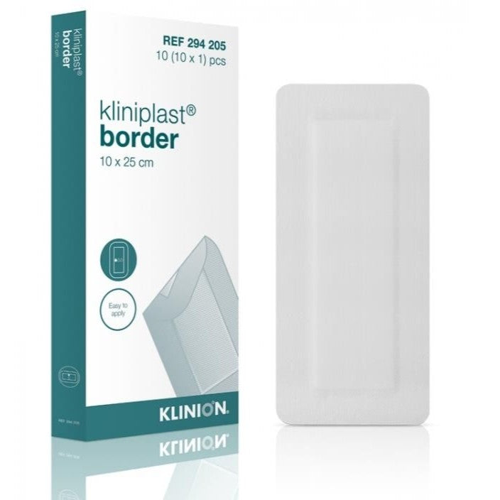 Klinion Kliniplast Nonwoven Met Rand Wit - 10x25cm - 50 stuks - Drogistdeal.nl