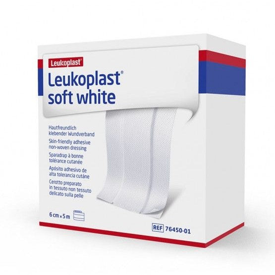 Leukoplast Soft White - 5m x 6cm - Drogistdeal.nl