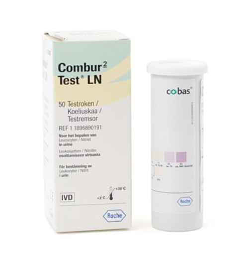 Roche Combur 2 LN - Urine teststrips - 50 strips - Drogistdeal.nl