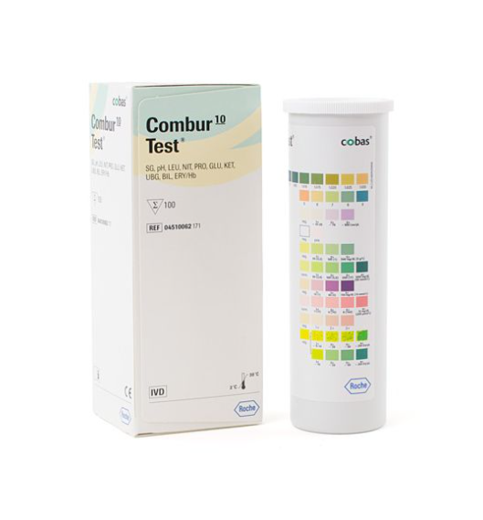 Roche Combur 10 - Urine teststrips - 100 strips - Drogistdeal.nl